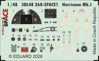Eduard 3DL48268 1/48 Space Set Hurricane Mk.I SPACE for ARMA HOBBY