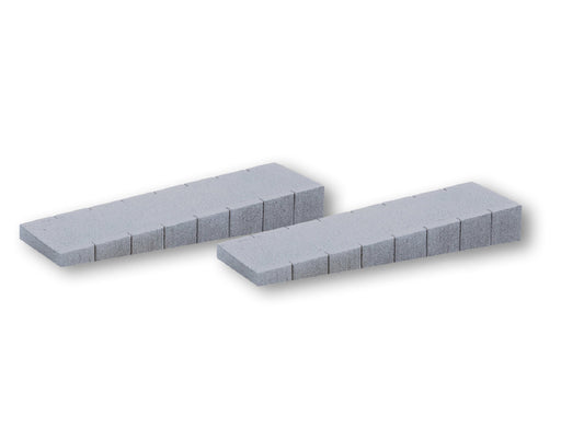 Noch 66015 HO Scale Hard-Foam Platform Straight End Ramps, C-Track