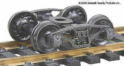 Kadee 557 HO Scale Pennsylvania 2D-F8 50-Ton Self-Centering Metal Trucks Cde 110