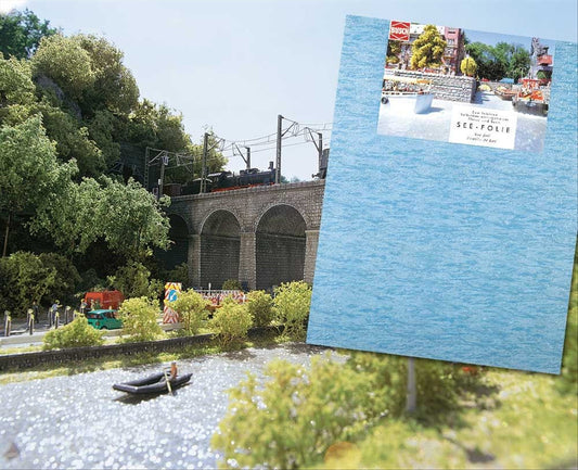 Busch 7180 All Scale Water Foil with Color Paper