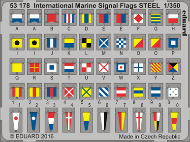 Eduard 53178 1/350 International Marine Signal Flags Steel