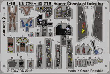 Eduard FE776 1/48 Super Etendard Interior for Kinetic
