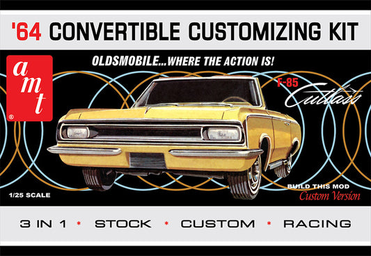 AMT 1200 1/25 1964 Olds Cutlass F-85 Convertible Model Kit