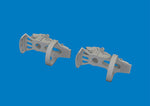 Eduard 624009 1/24 Brassin Bf 109G-5/6 Rudder Pedals PRINT for AIRFIX