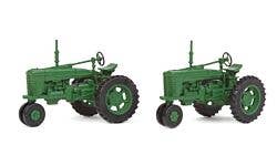 Walthers SceneMaster 949-4161 HO Farm Tractor 2-Pack, Green