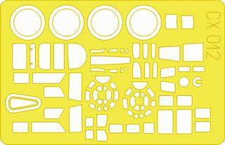 Eduard CX012 1/72 Mask B-17F for Hasegawa Canopy Mask Set