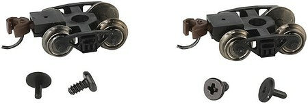 Bachmann 42537 N Scale Roller-Bearing Freight Trucks with Wheels and E-Z Mate(R) Knuckle Couplers -- 1 Pair