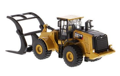 Diecast Masters 85950 1/87 Cat 972M Wheel Loader, Log Fork