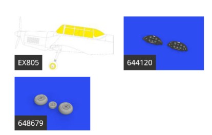 Eduard 644132 1/48 Aircraft- Z226 LooKplus for EDU (Mask, Photo-Etch & Resin)