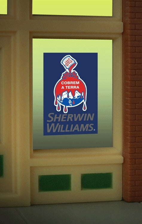 Miller Engineering 8935 O/HO Scale Sherwin Williams Window