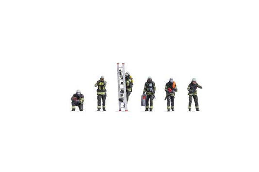 Noch 35000 N Scale Fire Department -- pkg(6)