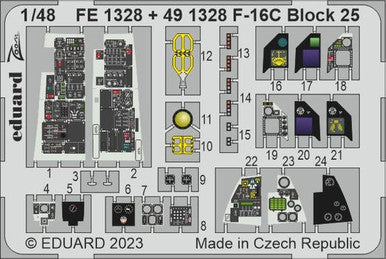 Eduard 491328 1/48 F-16C Block 25 for Kinetic
