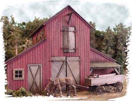 Bar Mills 502 HO Scale Barn At Jackson Corners Laser Cut Wood Kit