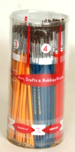 Hobby Brushes 6 Atlas Brush #32-CY: Camel Hair Brush Deal w/Wood Handles (144)