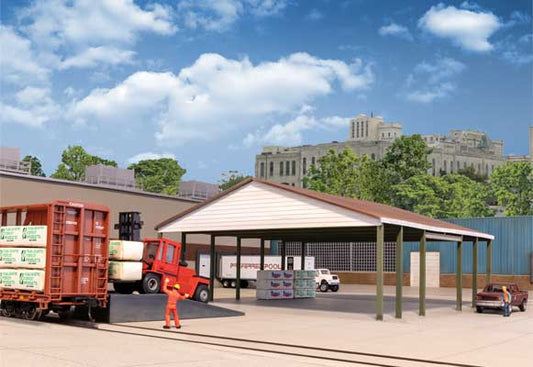 Walthers Cornerstone 4180 HO Open Air Intermodal Shed Kit