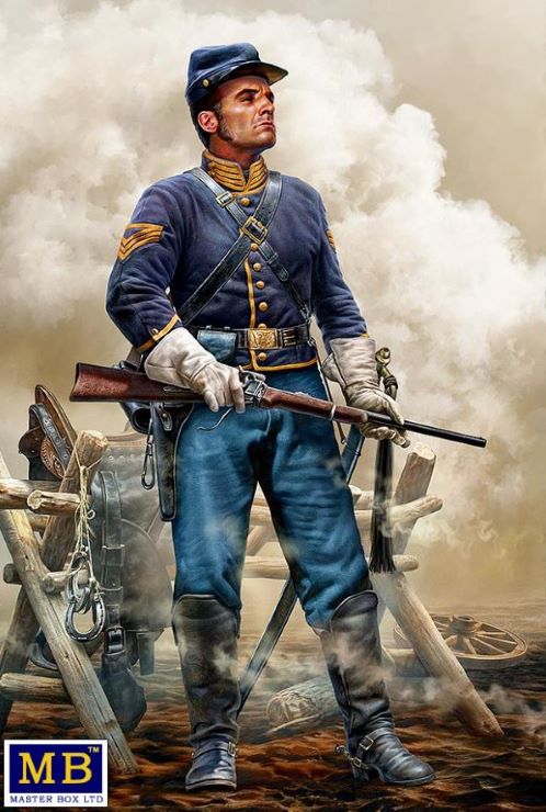 Master Box Models 35197 1/35 At the Ready American Civil War Brigadier General U