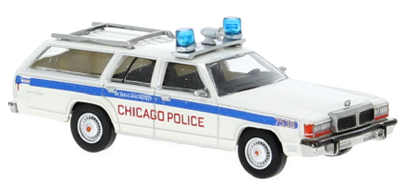Brekina 19632 1/87 Chicago Police 1979 Ford LTD Diecast Wagon