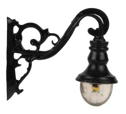 Faller 180138 HO Scale Vintage LED Wall-Mount Light -- Warm White LED pkg(3)