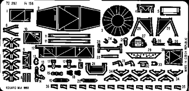 Eduard 72292 1/72 Storch for ACY Photo Etch Detail Set
