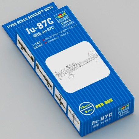 Trumpeter Scale Models 3466 1/700 Ju87C Dive Bomber Set (12/Bx)