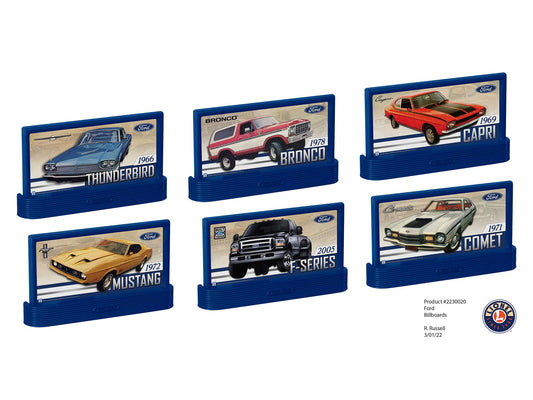 Lionel 6-2330020 O Gauge Ford Billboard Pack