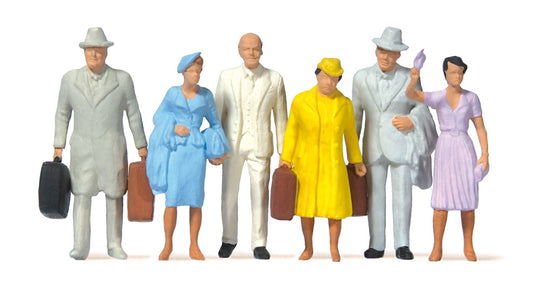 Preiser 65502 O Scale Standing Passengers Set 1 Figures