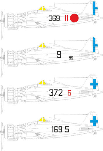 Eduard JX345 1/32 Mask MC.200 Saetta Tactical Marking for ITALERI