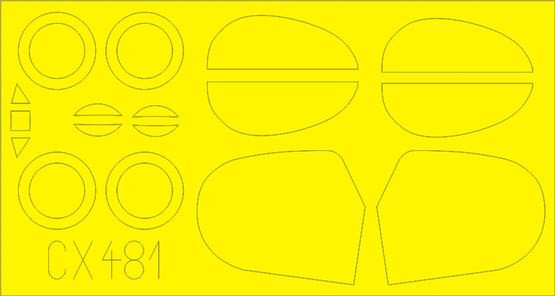 Eduard CX481 1/72 Mask Aircraft- B534 Early Series for EDU