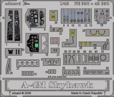 Eduard FE350 1/48 A-4M for Hasegawa Photo Etch Detail Set