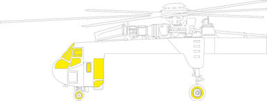 Eduard JX307 1/32 Paint Mask for ICM CH-54A 1/35 Canopy Mask Set