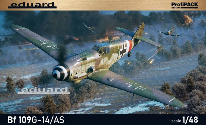 Eduard 82162 1/48 Messerschmitt Bf109G14/AS German Fighter (Profi-Pack Plastic K