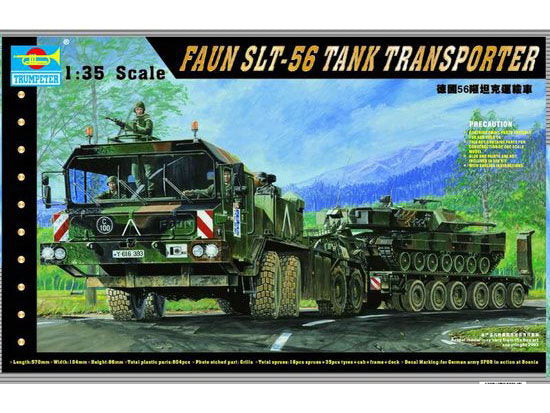 Trumpeter Scale Models 203 1/35 German Faun Elefant SLT56 Tank Transport
