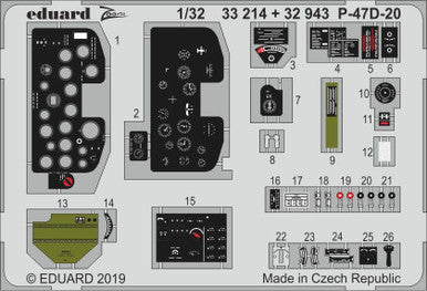 Eduard 33214 1/32 P-47D-20 1/32