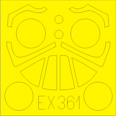 Eduard EX361 1/48 Mask F4U-4 for Hobby Boss Canopy Mask Set
