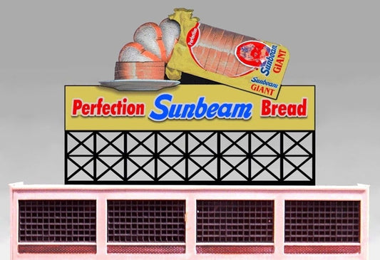 Miller Engineering 883301 HO/O Scale Sunbeam Bread Billboard
