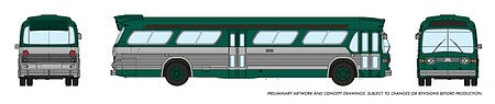 Rapido Trains 573004 N Scale Ny Grn New Look Bus