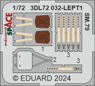 Eduard 3DL72032 1/72 SM.79 SPACE Set