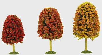 Bachmann 32006 HO Scale Deciduous Trees - SceneScapes(TM) -- 3 to 4" (3)