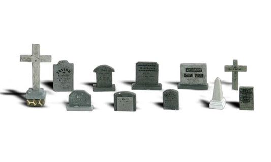 Woodland Scenics A2726 O Scale Tombstones