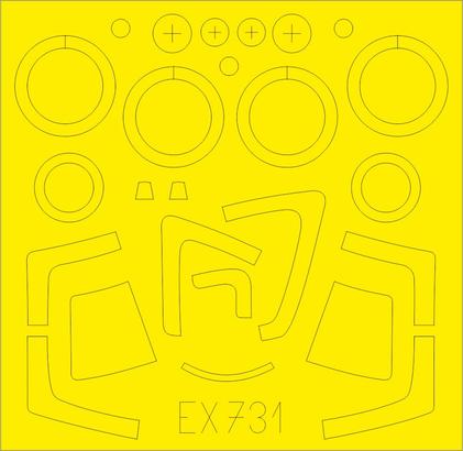 Eduard EX731 1/48 Mask Aircraft- Su27S for KTY