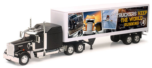 New Ray SS-13443C 1/32 Kenworth W900 Dry Van, Tribute to Truckers