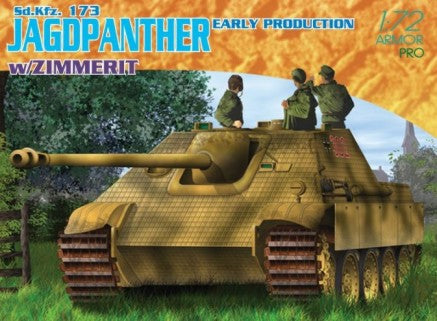 Dragon Models 7241 1/72 SdKfz 173 Jagdpanther Early Tank w/Zimmerit (Ltd Product