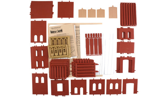 Design Preservation Models 35200 HO Scale Modular Building System(TM) -- 4-in-1 #1 Industrial Building Kit - 7-1/2 x 8-1/2" 19 x 21.5cm 152 Pieces