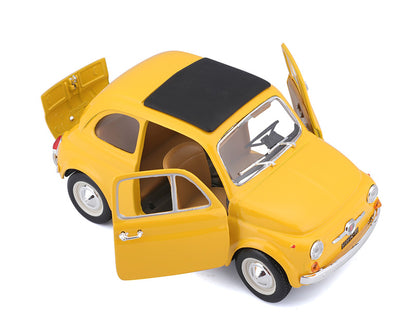 Bburago 22098Y 1/24 1965 Fiat 500 F in Yellow