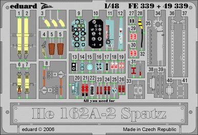 Eduard FE339 1/48 He 162A-2 Spatz for Tamiya