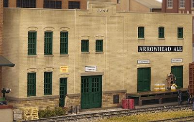 Walthers Cornerstone 933-3193 HO Scale Arrowhead Ale Background Building -- Kit