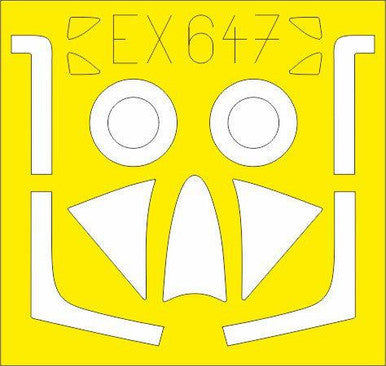 Eduard EX647 1/48 Mask Hunter F6 for AIR Canopy Mask Set