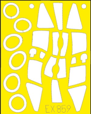 Eduard EX859 1/48 Mask Aircraft- Su25 TFace for ZVE