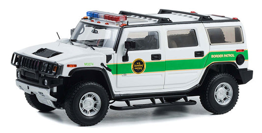 Highway 61 18038 1/18 Scale U.S. Border Patrol - 2003 Hummer H2