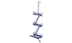 Walthers Cornerstone 933-3729 HO Vintage Fire Escape Kit